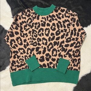 Aerie Leopard Print Sweater